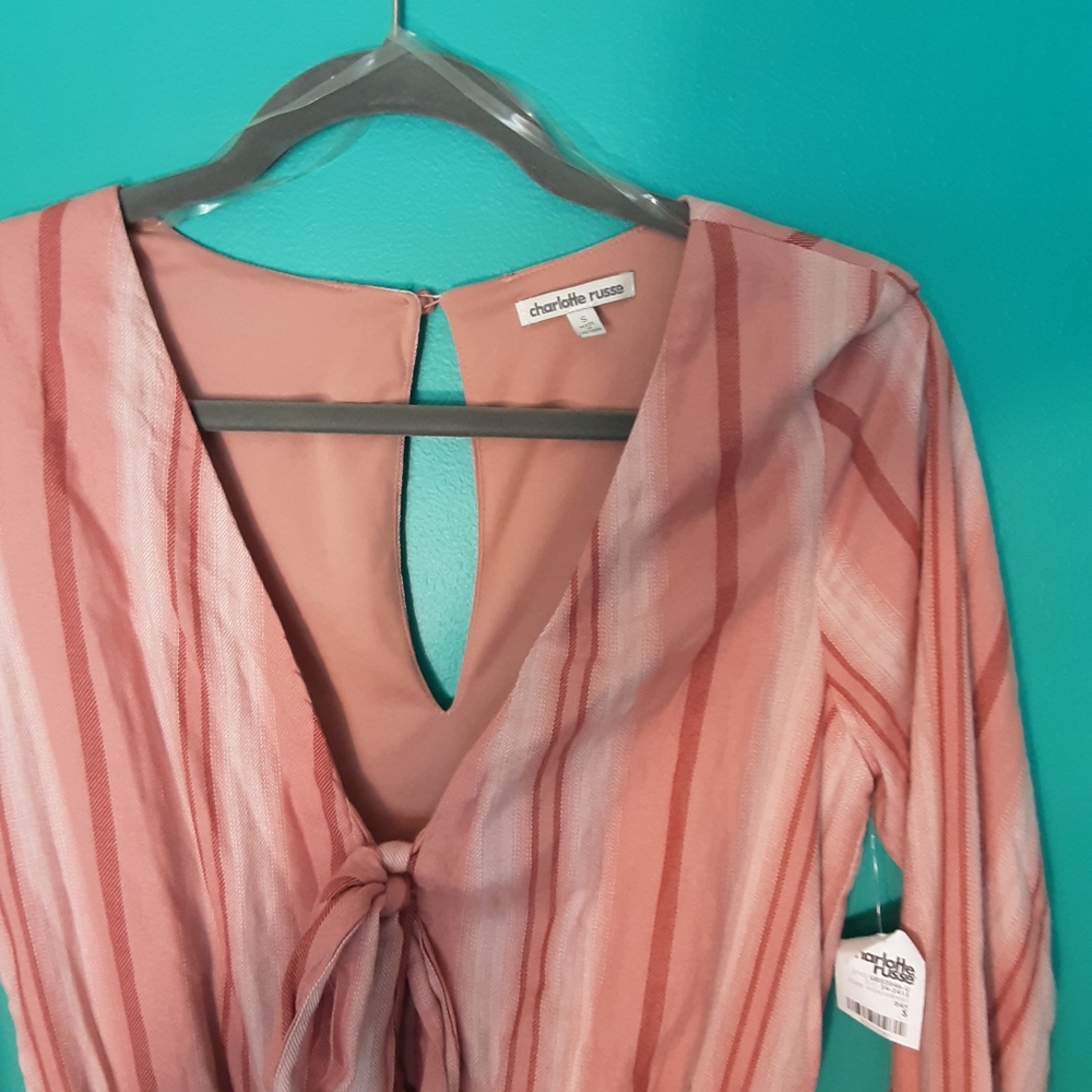 Long Sleeve Shorts Romper NWT